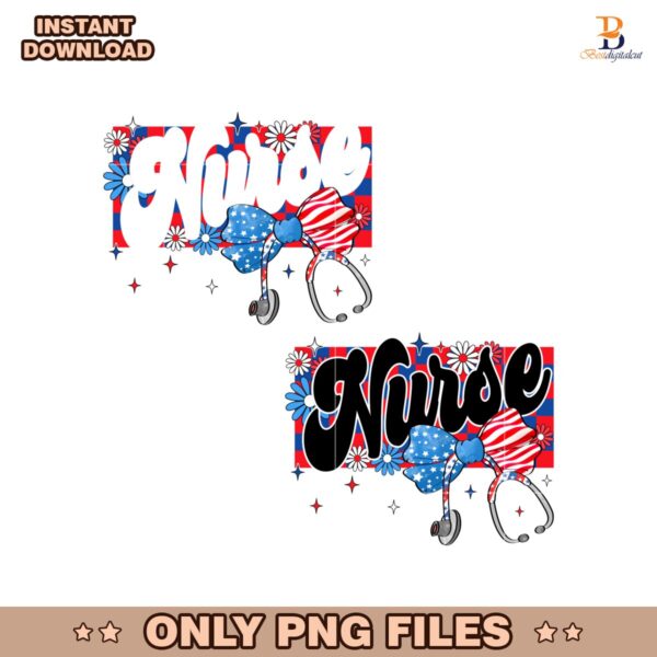 Nurse Checkered Coquette Bow PNG, Floral Nurse PNG, Nurse Flower PNG, 4Th Of July Nurse PNG, Nurse Groovy PNG, Patriotic Nurse PNG