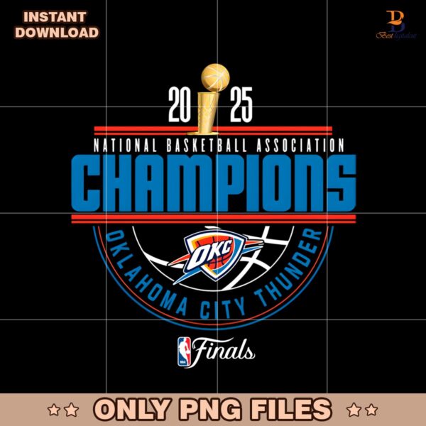 Okc Thunder Basketball 2025 Nba Champions Arch PNG
