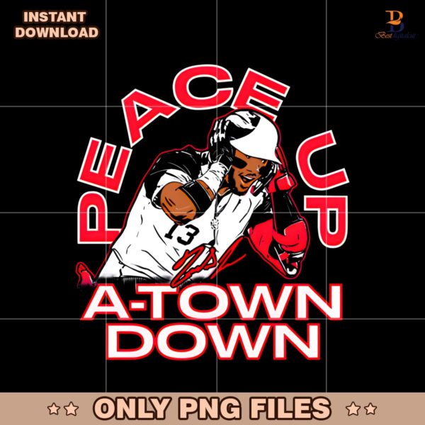 Ronald Acuna Jr Peace Up A Town Down Pose PNG
