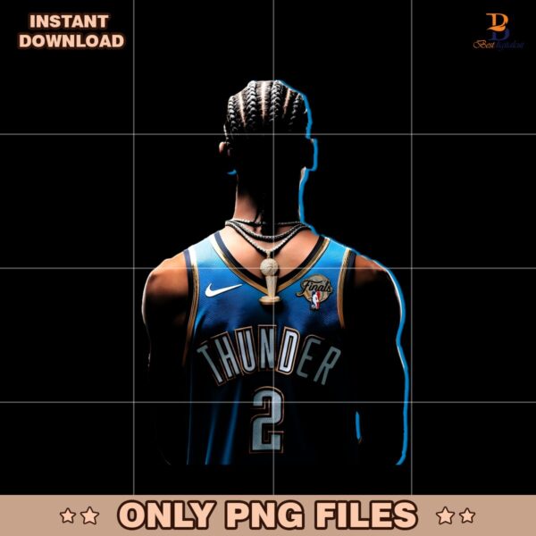 Sga Thunder Nba Finals Back View Spotlight PNG