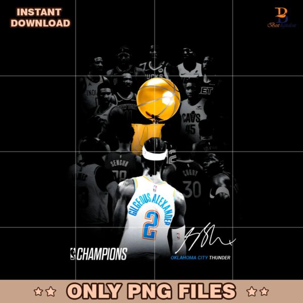 Shai Gilgeous Alexander 2025 Champions Among Rivals Trophy Spotlight PNG