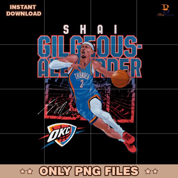 Shai Gilgeous Alexander Oklahoma City Thunder Shattered PNG