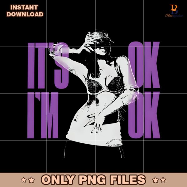 Tate Mcrae Its Ok Im Ok Tour Inspired Graphic PNG
