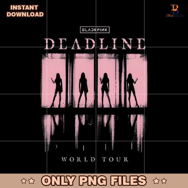 Blackpink Deadline World Tour Silhouette Concert Stage Scene PNG