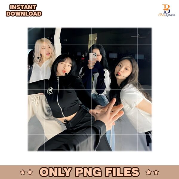 Blackpink The Show Group Pose Tour Inspired Kpop Concert PNG