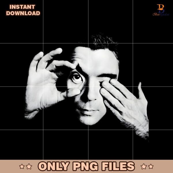 David Byrne Optical Illusion Retro Monochrome PNG