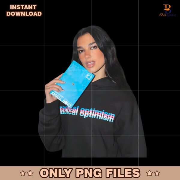 Dua Lipa Radical Optimism Retro Fan Art PNG