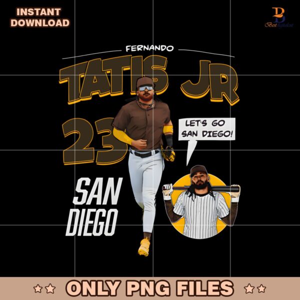 Fernando Tatis Jr San Diego Baseball Comic Style Fan Art PNG