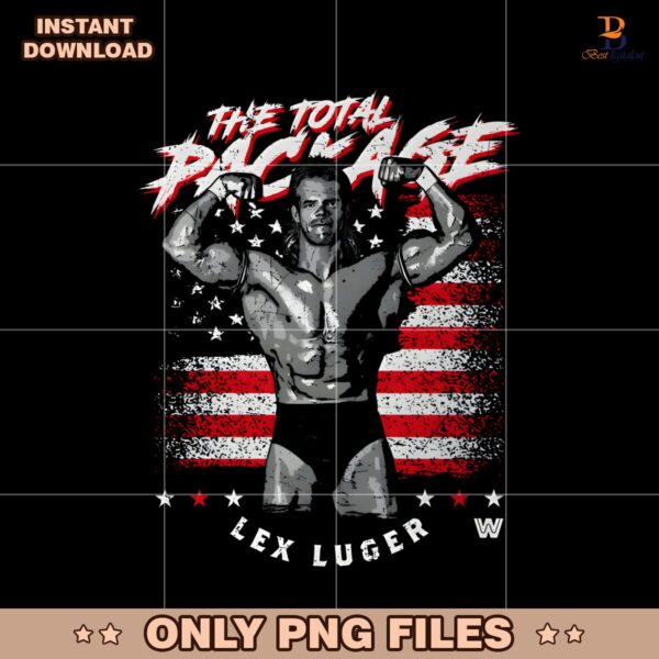 Lex Luger The Total Package Usa Flag Patriotic Wrestling PNG