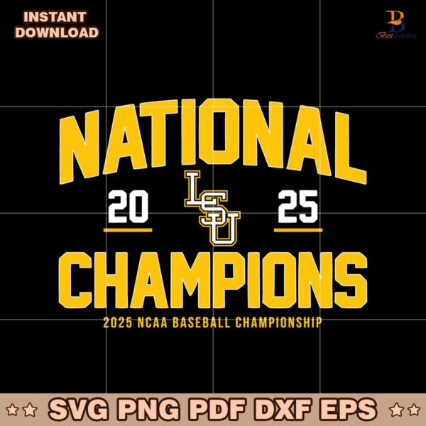 Lsu Baseball 2025 Ncaa Champions Classic SVG