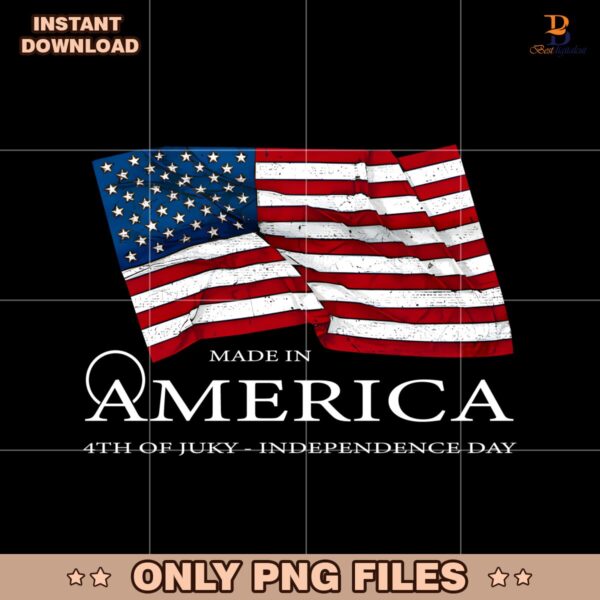 Made In America 4Th Of July Independence Day Usa Flag PNG