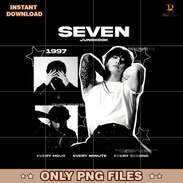 Seven Jungkook Bts Every Hour Minute Second PNG