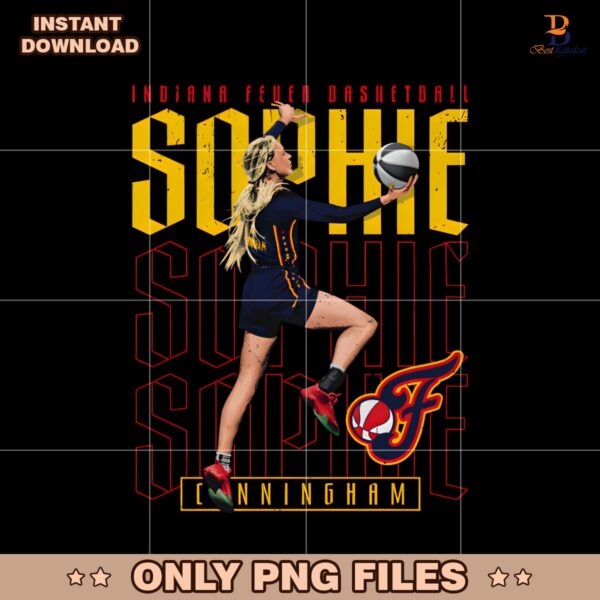 Sophie Cunningham Indiana Fever Basketball Player Repeat Text PNG